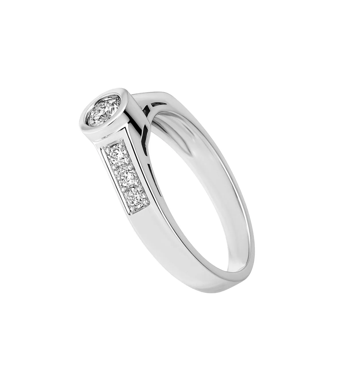 Anillo de compromiso oro blanco 18k y brillantes 231_W807R anillo_compromiso_oro_blano_y_diamantes-naturales_231_w807r vista lateral