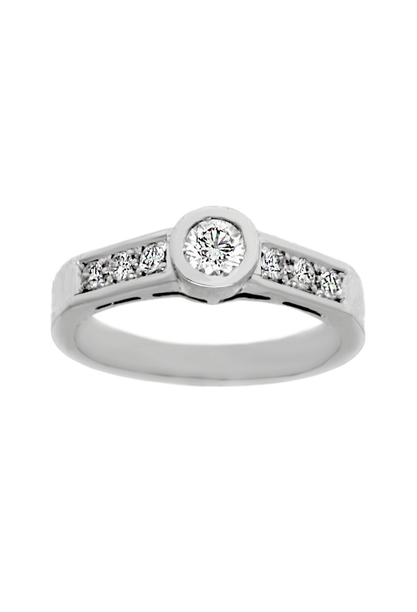 anillo compromiso oro blanco con diamantes fotografia para la web de joyeria el rubi toma principal