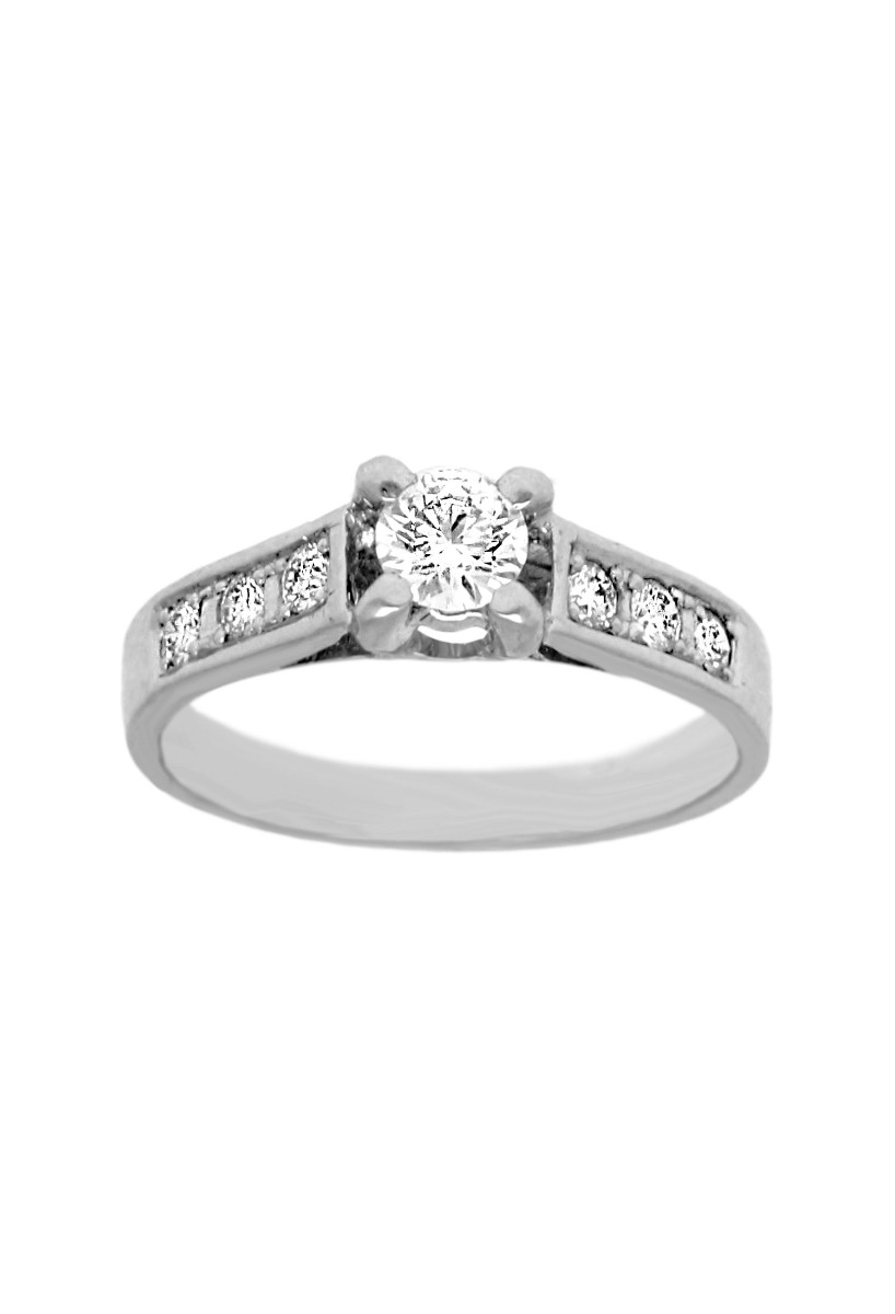 anillo compromiso oro blanco 18 kilates con diamantes foto principal para web el rubi joyeros