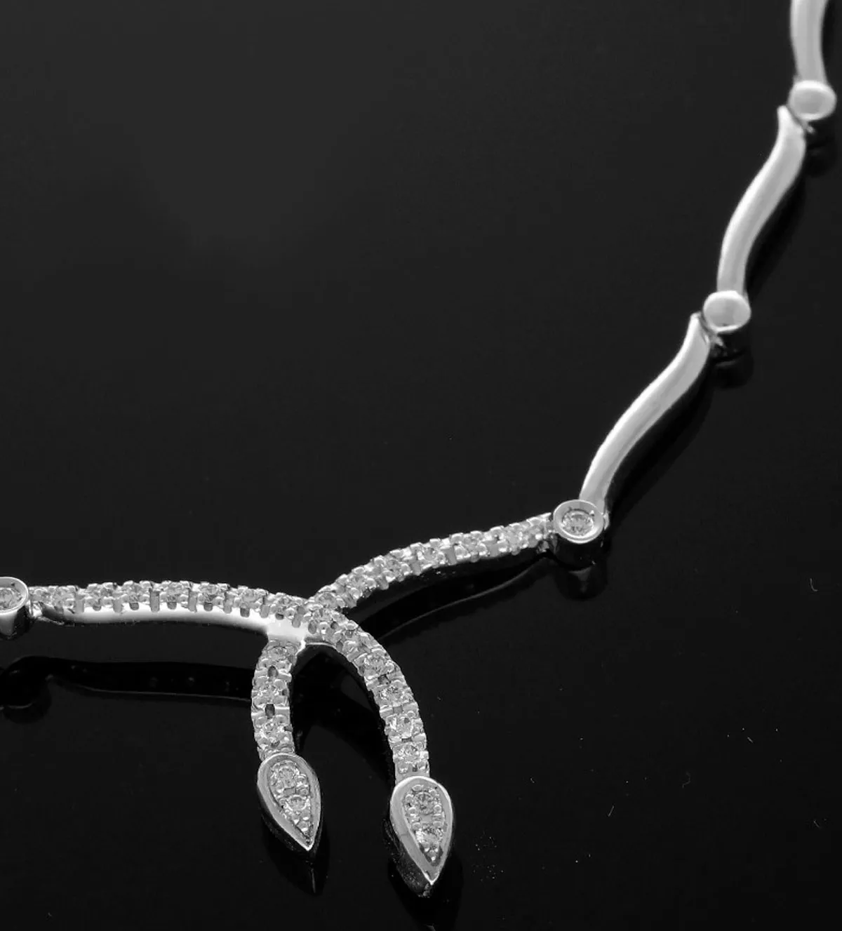 Gargantilla de oro blanco 18k con diamantes 231_W897N gargantilla de oro blanco con brillantes 231_W897N_05