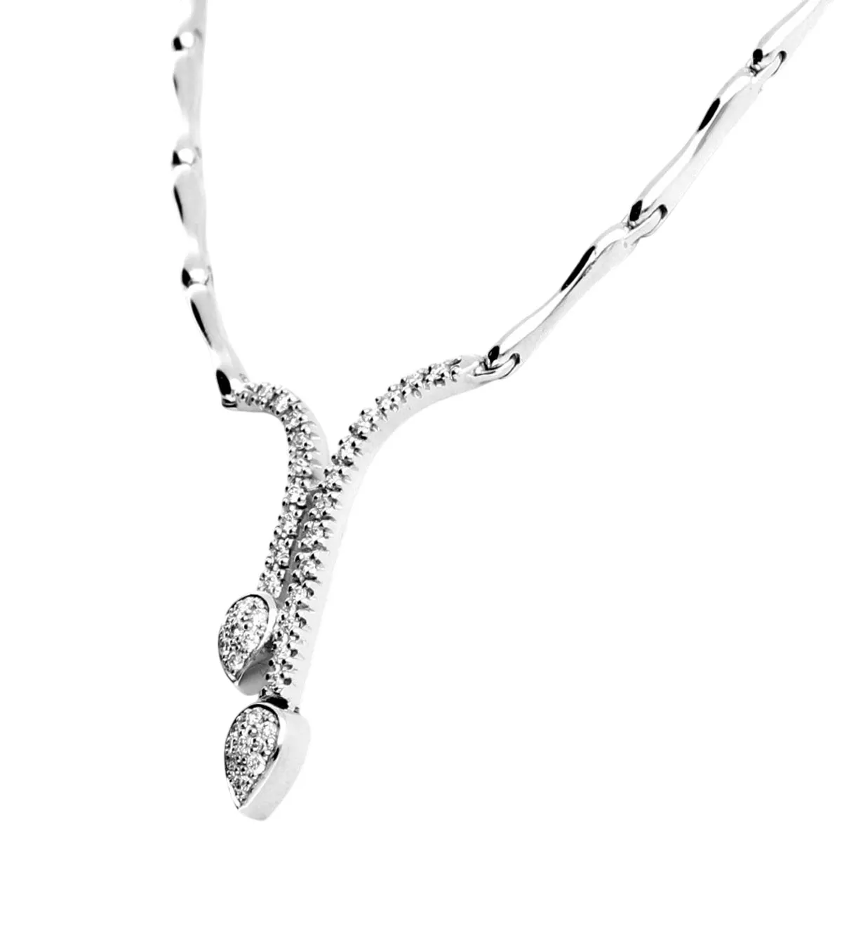 Gargantilla de oro blanco 18k con diamantes 231_W910N gargantilla de oro blanco con diamantes 231_W910N_01