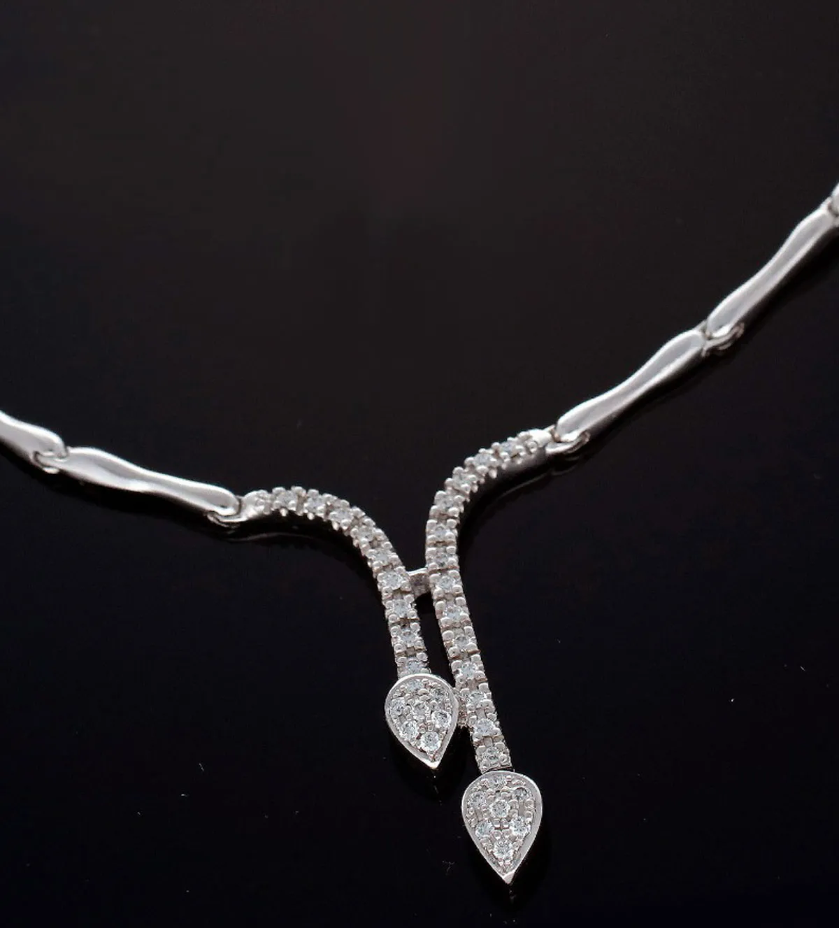 Gargantilla de oro blanco 18k con diamantes 231_W910N gargantilla de oro blanco con diamantes 231_W910N_05