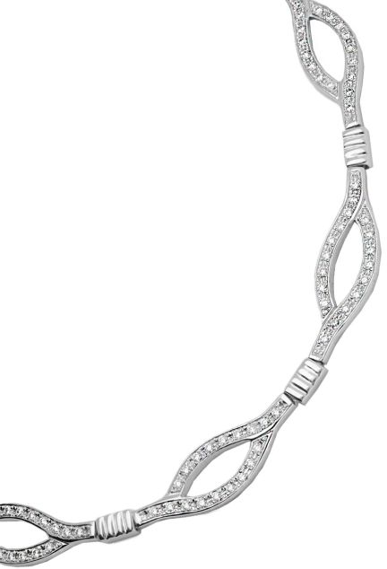 gargantilla de oro blanco 18 kilates con diamantes fotografia para web el rubi joyeros toma primera