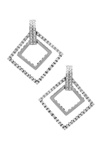 pendientes de oro blanco y diamantes foto frontal web el rubi joyeros