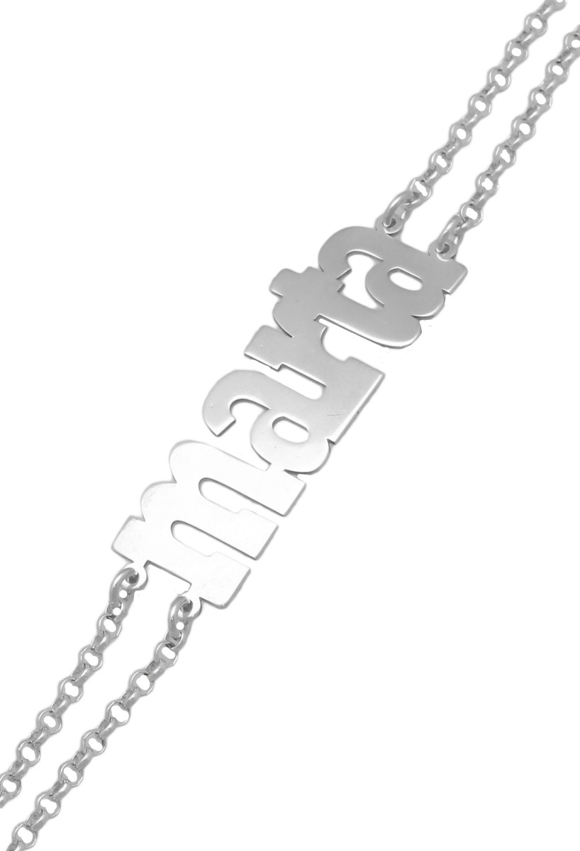 pulsera de plata nombre marta vista aumentada para web el rubi joyeros