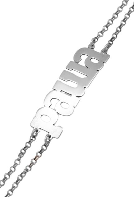 pulsera de plata nombre paula foto para web el rubi joyeros toma detalle aumentado