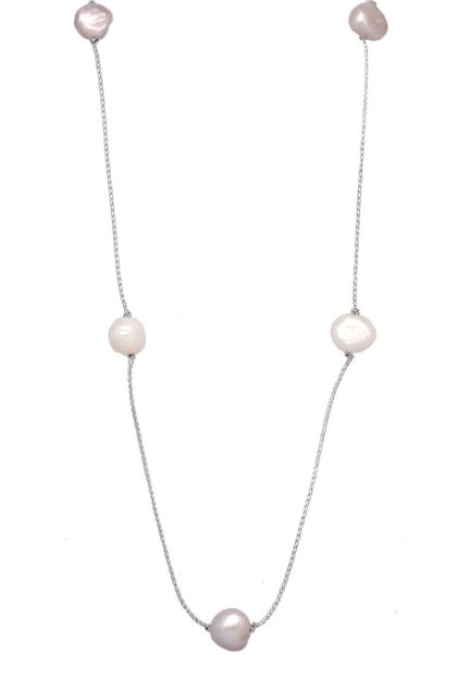 Gargantilla de plata con perlas barrocas cultivadas y únicas 254_71452 Gargantilla de plata con perlas barrocas cultivadas y únicas 254_71452