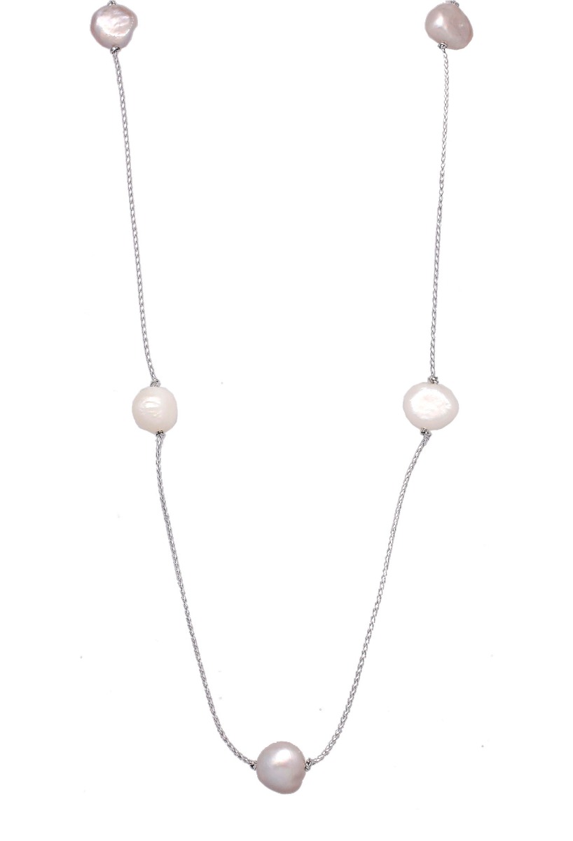 Gargantilla de plata con perlas barrocas cultivadas y únicas 254_71452 Gargantilla de plata con perlas barrocas cultivadas y únicas 254_71452
