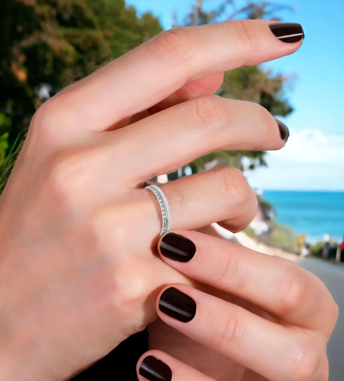 Anillo de compromiso oro blanco 18k y diamantes 030_4027B-SOR-BRI Anillo de compromiso oro blanco 18k y diamantes 030_4027B-SOR-BRI - Imagen 3