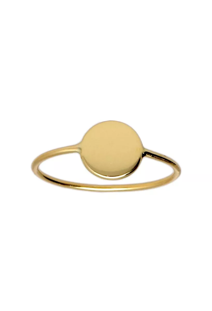 Anillo de oro amarillo motivo circular 030_2393-SOR anillo oro amarillo 18 kilates vista frontal para parrilla web