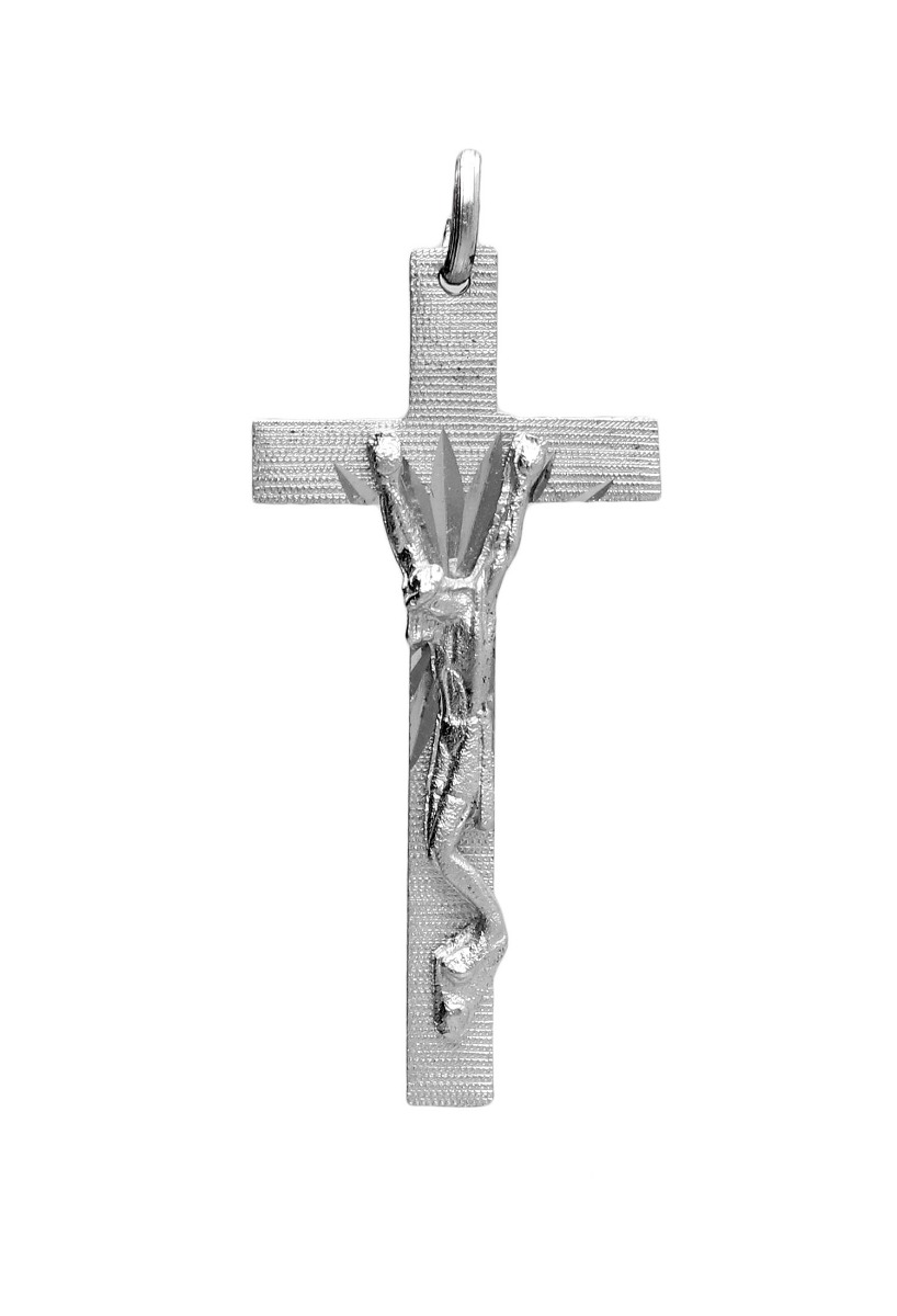 cruz de plata foto frontal