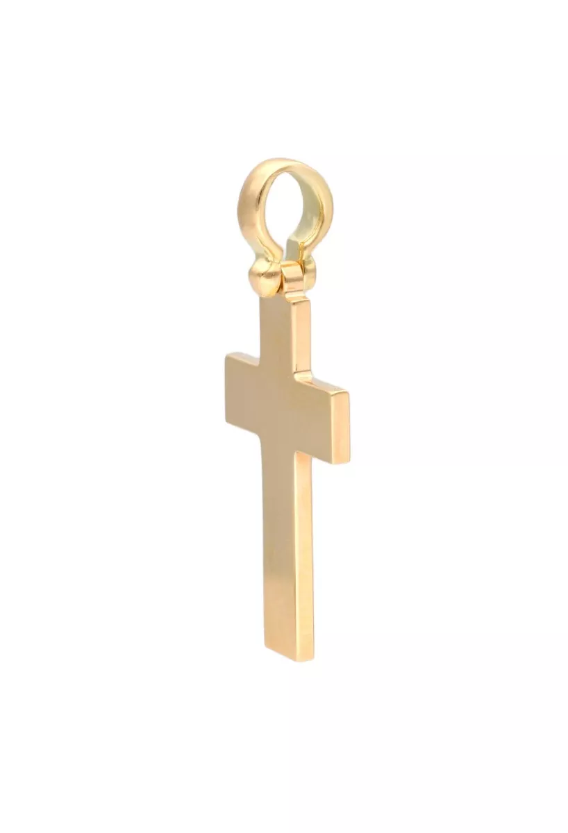 Cruz oro amarillo 18K chapa plana 243_009-03176 Cruz oro amarillo 18K chapa plana 243_009-03176 foto 2
