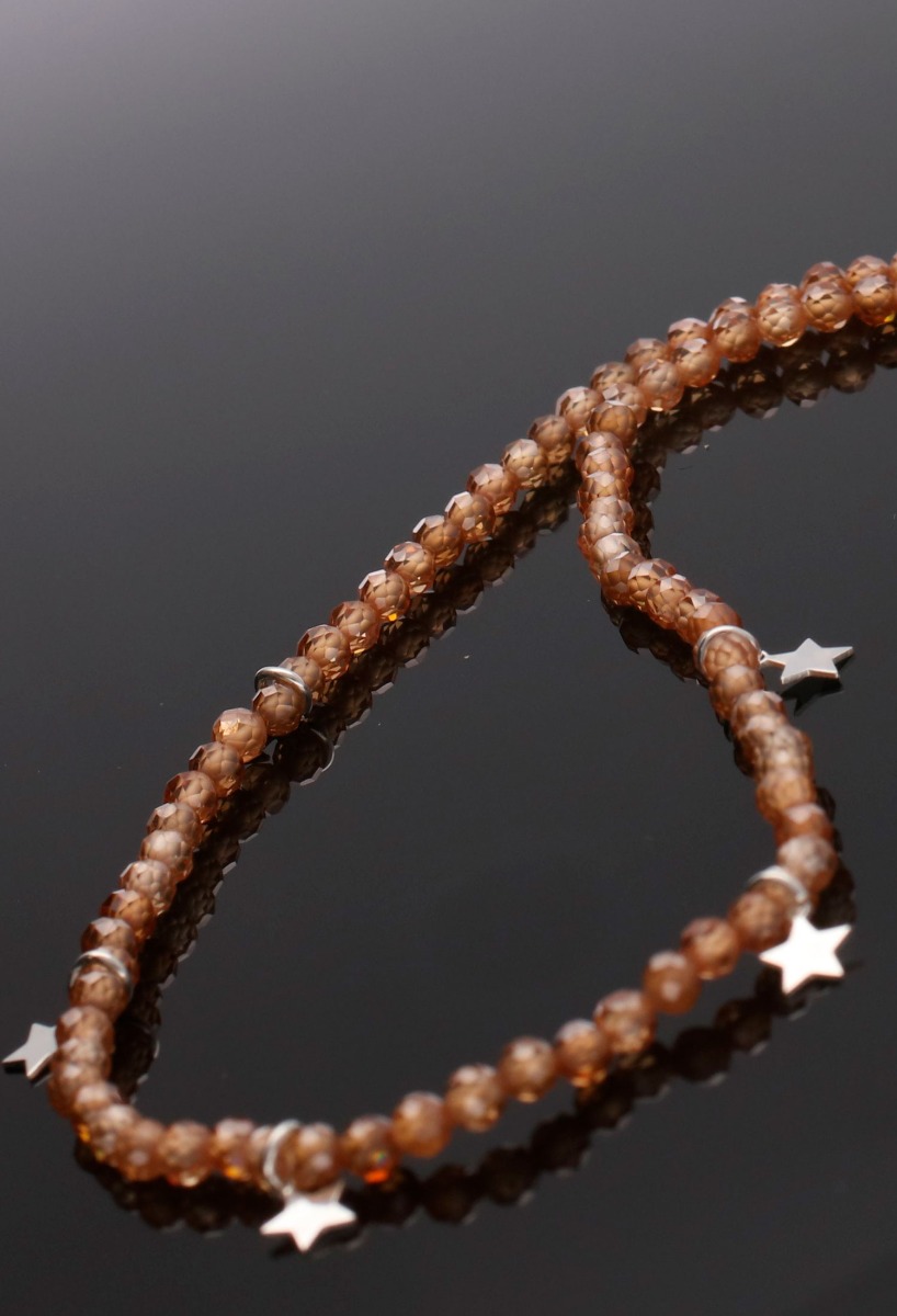 Gargantilla estrellas plata y cristales de cuarzo tono anaranjado 240_GP-3EC-MA gargantilla cuarzos y estrellas fotografia artistica