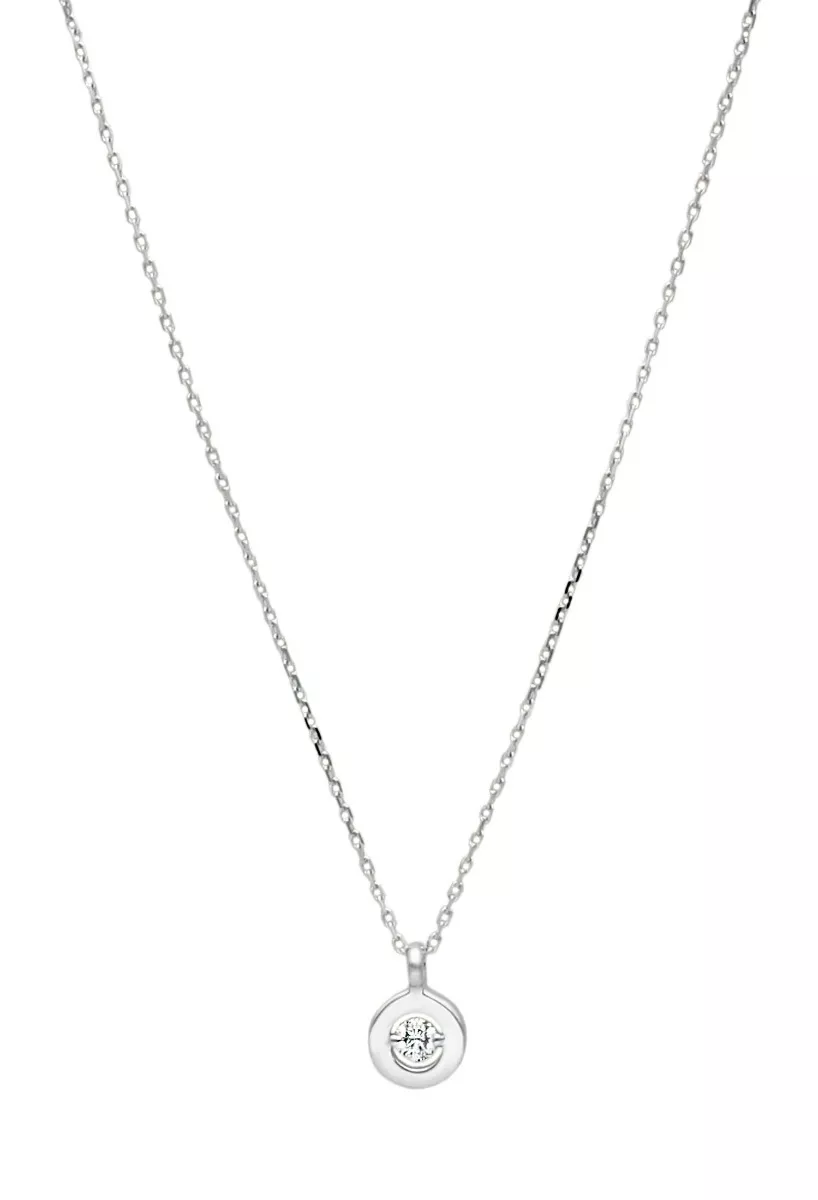 Gargantilla oro blanco 18k motivo circular con brillante 243_ETT-AAHHAR gargantilla oro blanco 18 kilates con diamante talla brillante fotografia para parrilla web el rubi joyeros toma uno