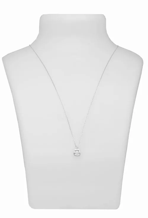 Gargantilla oro blanco 18k motivo cuadrado con brillante 243_ETT-AAHHAP gargantilla oro blanco 18 ktes con motivo cuadrado y brillante foto en peto para parrilla web el rubi joyeros