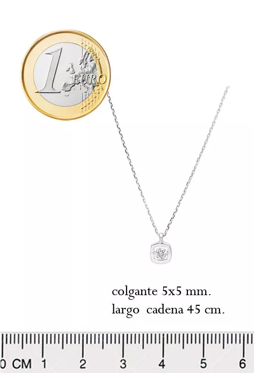 Gargantilla oro blanco 18k motivo cuadrado con brillante 243_ETT-AAHHAP gargantilla oro blanco 18 ktes con motivo cuadrado y brillante foto con medidas para parrilla web el rubi joyeros