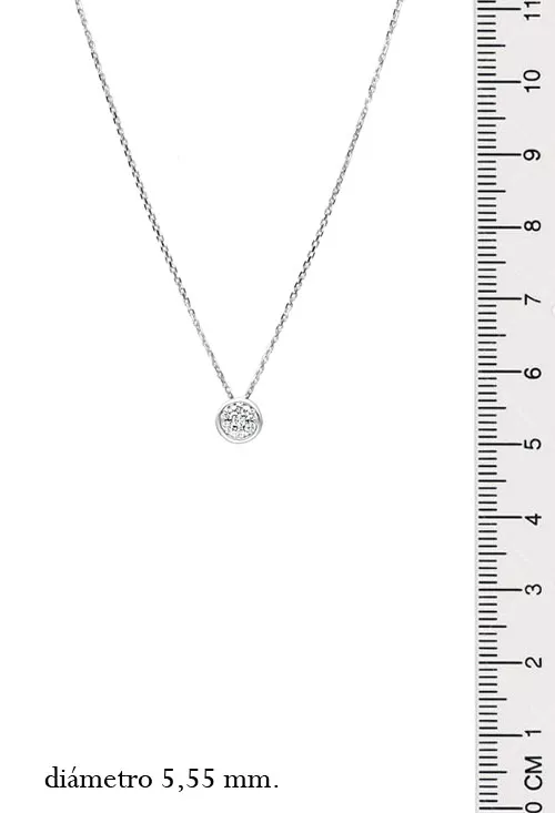 Gargantilla oro blanco 18k motivo circular con brillantes 243_RLT-APSHT gargantilla oro blanco 18 kilates con motivo chaton 7 brillantes vista medidas