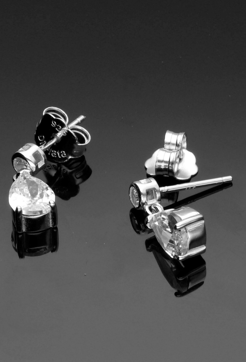 Pendientes de plata y circonitas 280_2024090 Pendientes de plata y circonitas 280_2024090 fondo negro