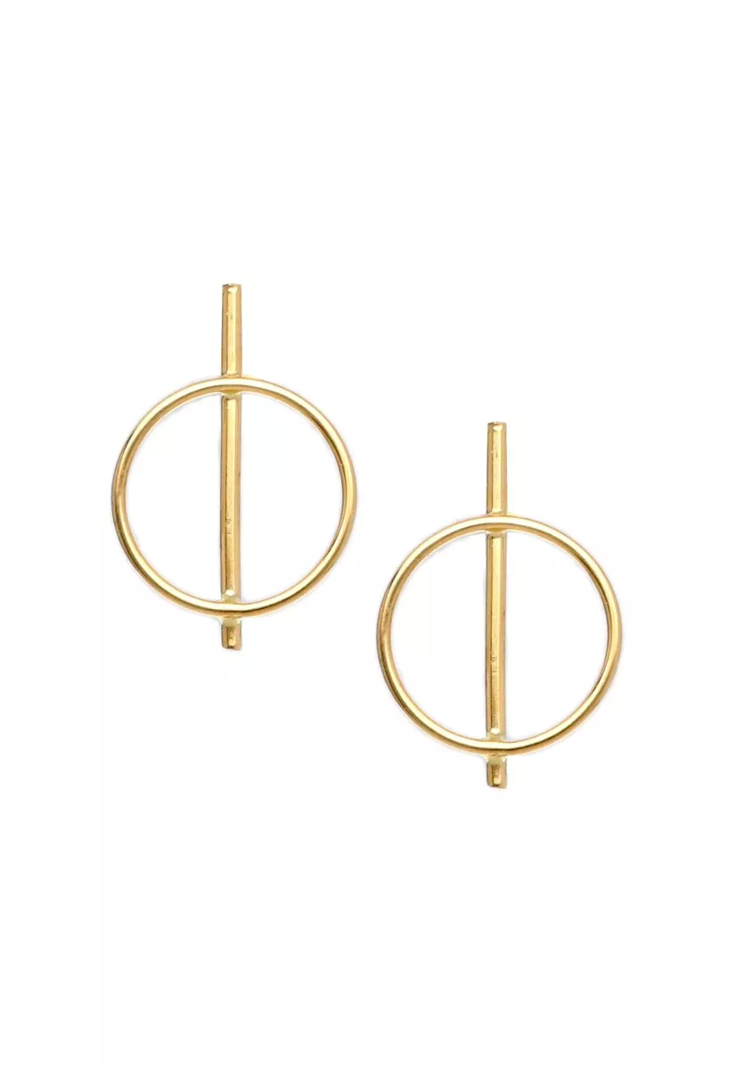 pendientes oro 18 kilates fotografia para venta en joyeria online toma frontal