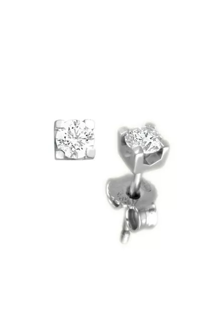 pendientes de oro y brillantes engastados en garra de cuatro patas foto dos para la joyeria online el rubi joyeros