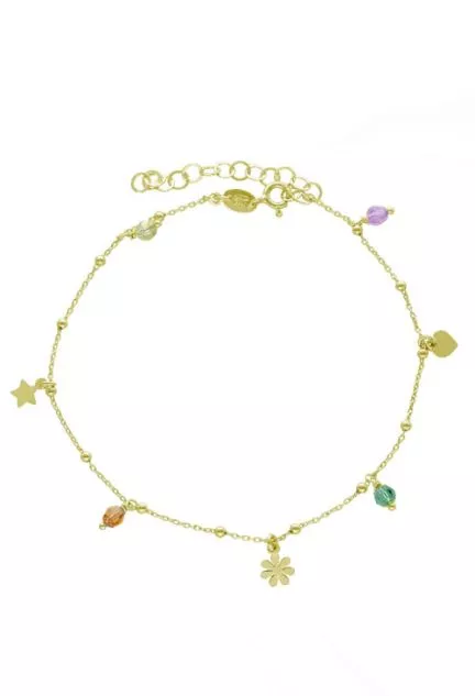 Pulsera de plata con charms y cristales alternos 273_A4037-MDB