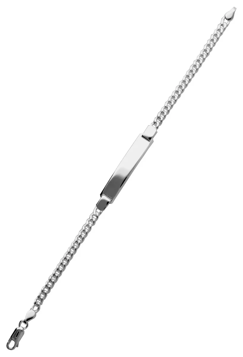 Pulsera plata de ley con chapa 127_AG-BNL120CH pulsera de plata con chapa para grabar eslabones barbados foto extendida para web el rubi joyeros