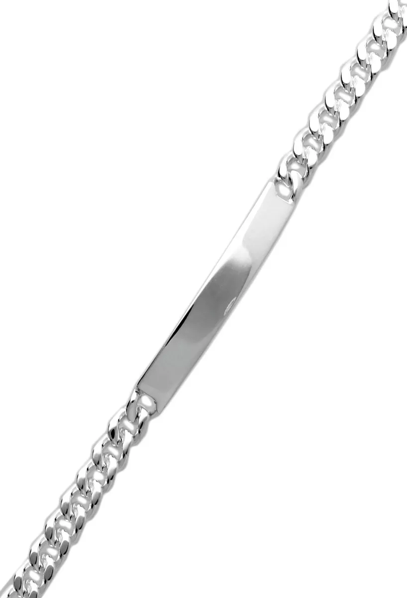 Pulsera plata de ley con chapa 127_AG-BNL(4)150CH pulsera plata con chapa para grabar foto para web el rubi joyeros toma detallada