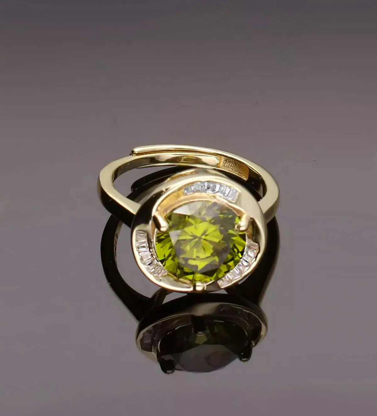 Anillo de plata chapada con olivina y circonitas 252_BR13806-AMA-OL 252_BR13806-AMA-OL_05