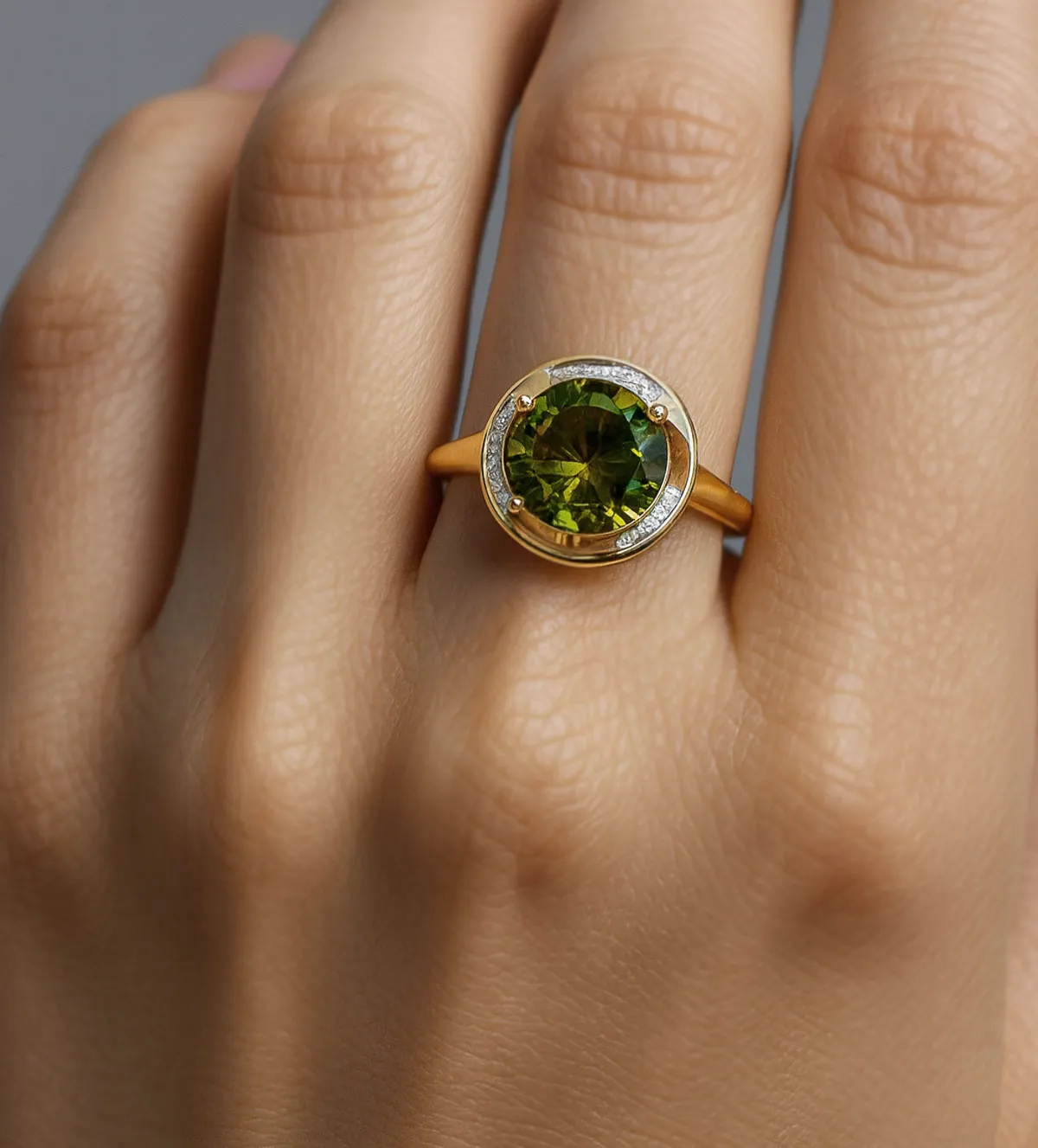 Anillo de plata chapada con olivina y circonitas 252_BR13806-AMA-OL 252_BR13806-AMA-OL_10