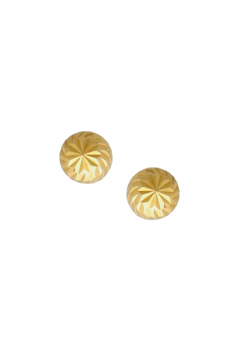 Pendientes de oro 18 ktes para bebé 234_2081 pendientes de oro para bebe fotografia frontal