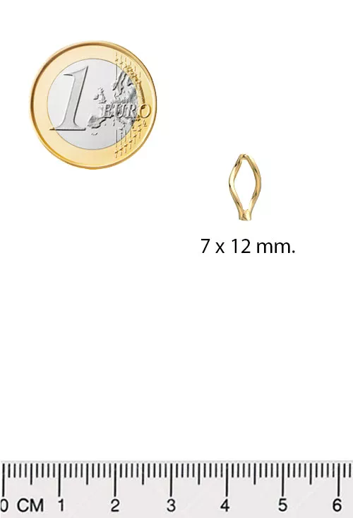 Pendientes de plata chapada rombos retorcidos 273_A4346-DT Pendientes de plata chapada rombos retorcidos 273_A4346-DT medidas