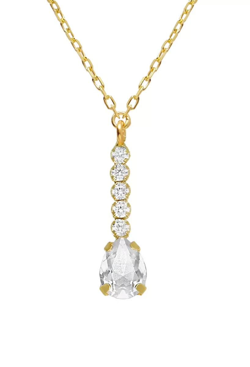 Gargantilla de plata chapada con 49 circonitas 273_A4359-07DG