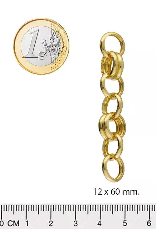 Pendientes de plata chapada con forma de ovalos 273_A4613-0VDT Pendientes de plata chapada con forma de círculos 273_A4355-DT medidas