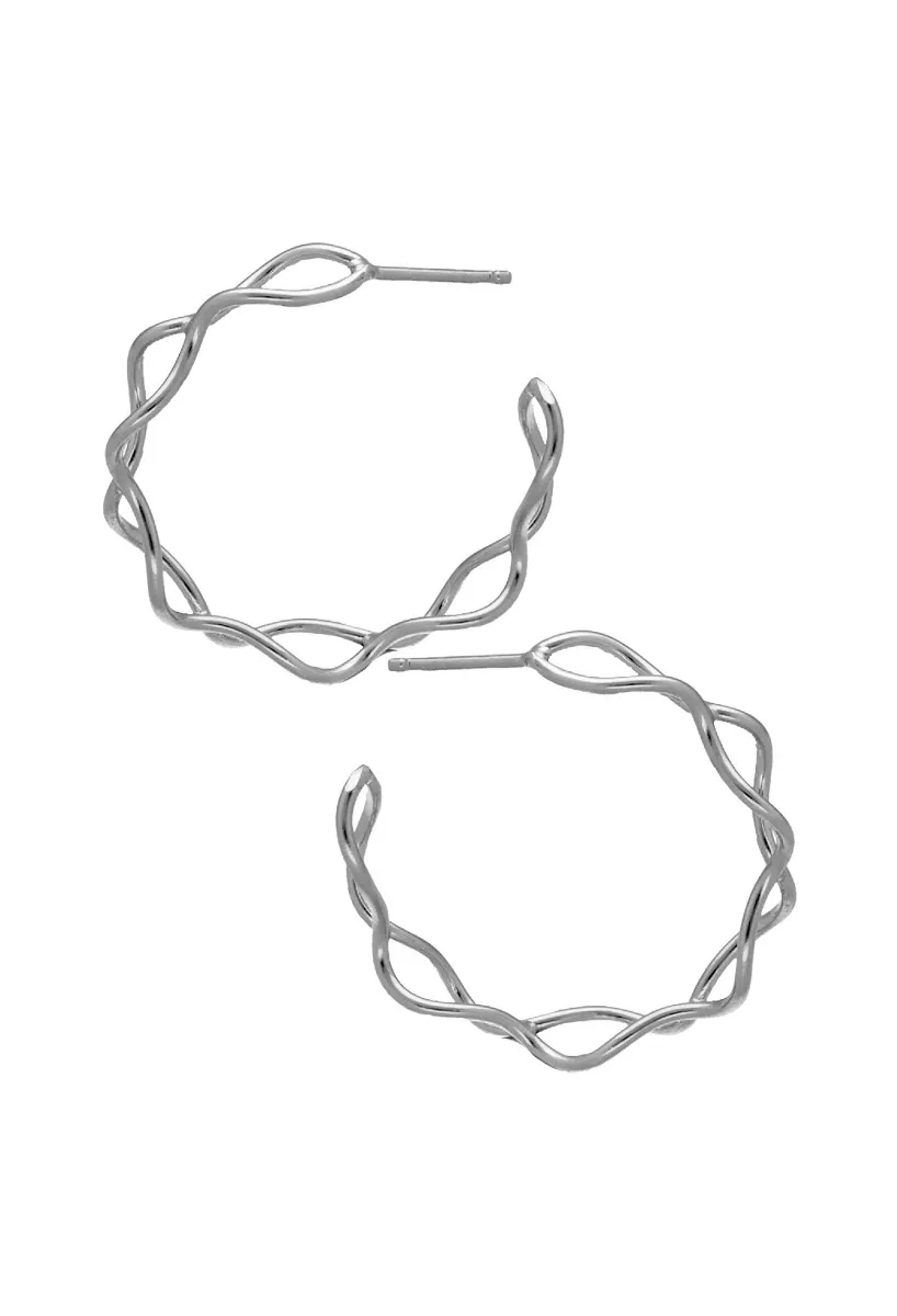 Pendientes de plata chapada con 4 circonitas de colores 273_A4328-MDT