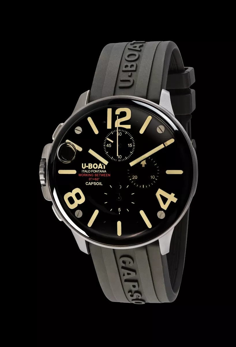 Reloj U-Boat Capsoil Chrono con caja acero y correa caucho 126_8111 Reloj U-Boat Capsoil Chrono con caja acero y correa caucho 319_8111 fn
