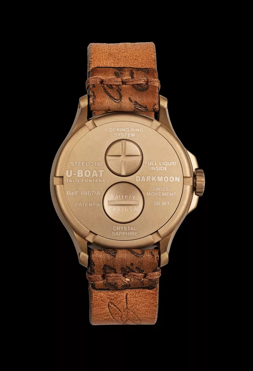 Reloj U-Boat Darkmoon con caja acero IP bronce y correa de piel 126_8467-B Reloj U-Boat Darkmoon con caja acero IP bronce y correa de piel 319_8467 tra fn2