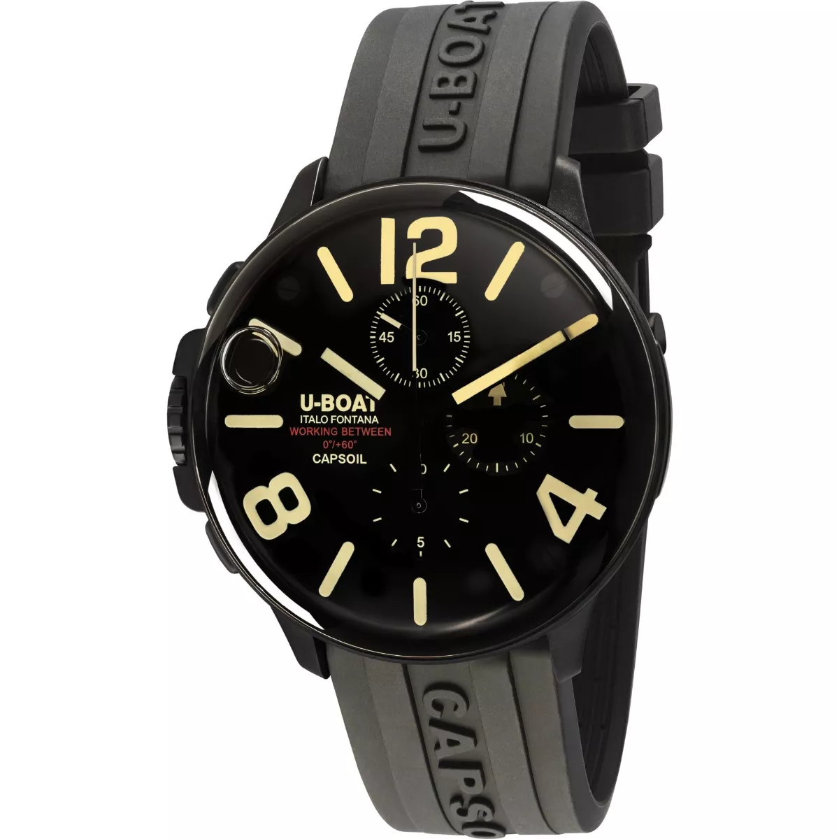 Reloj U-Boat Capsoil Chrono con caja acero y correa caucho 126_8109D Reloj U-Boat Classico con caja acero negro y correa caucho 319_8109C