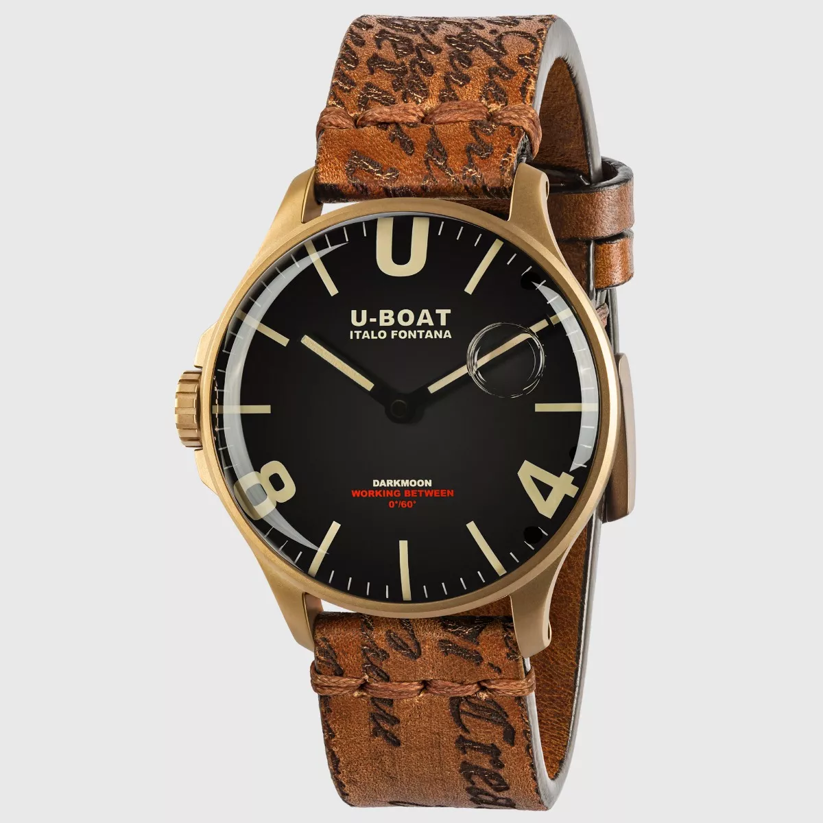 Reloj U-Boat Darkmoon con caja acero IP bronce y correa de piel 126_8467-B Reloj U-Boat Darkmoon con caja acero IP bronce y correa de piel 319_8467 gris