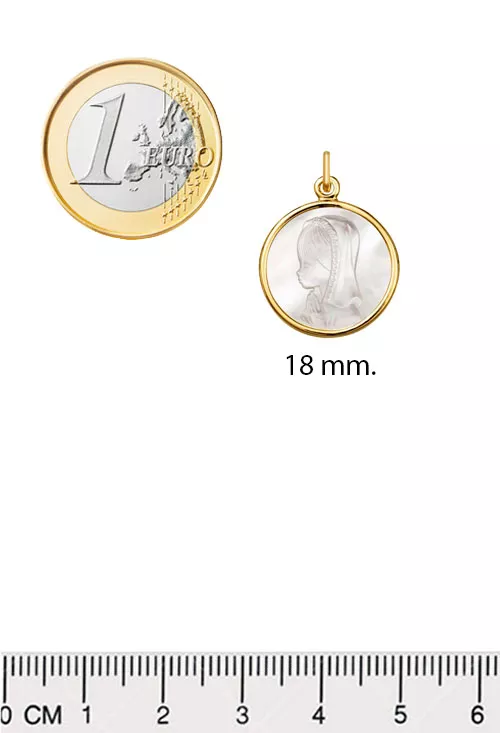 Medalla oro y nácar virgen niña 045_1269104NC-18 Medalla oro y nácar virgen niña 045_1269104NC-18 medidas
