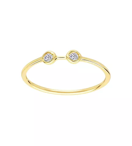 anillo de oro amarillo 18 ktes besos dorados