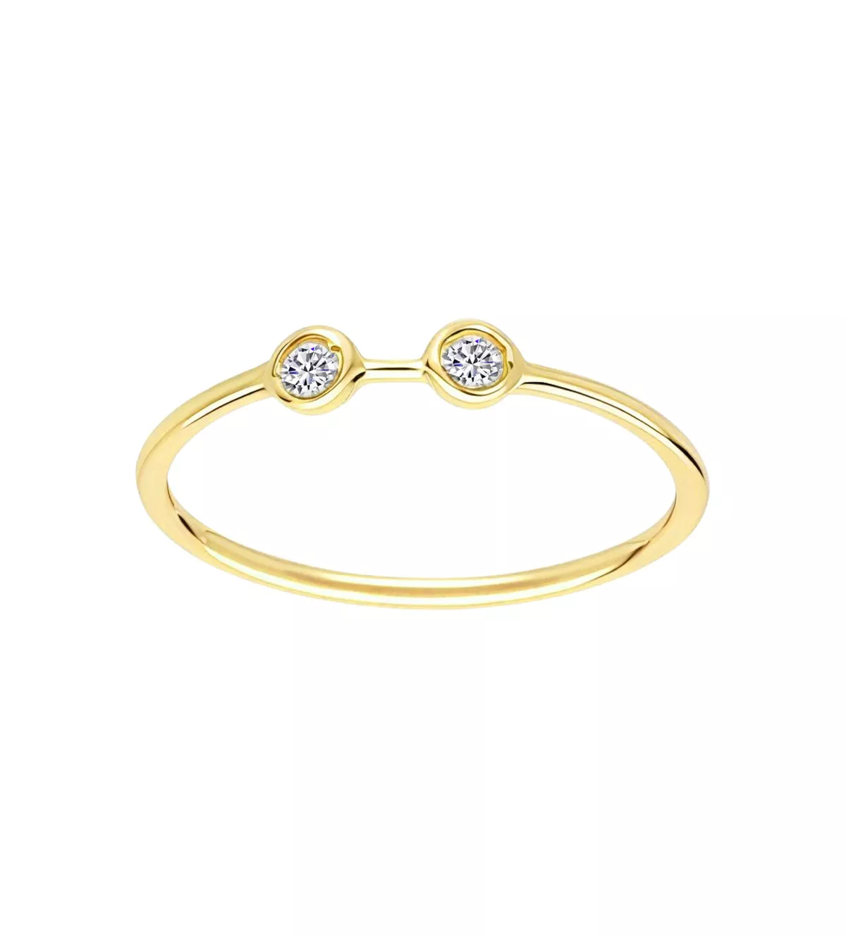 anillo de oro amarillo 18 ktes besos dorados
