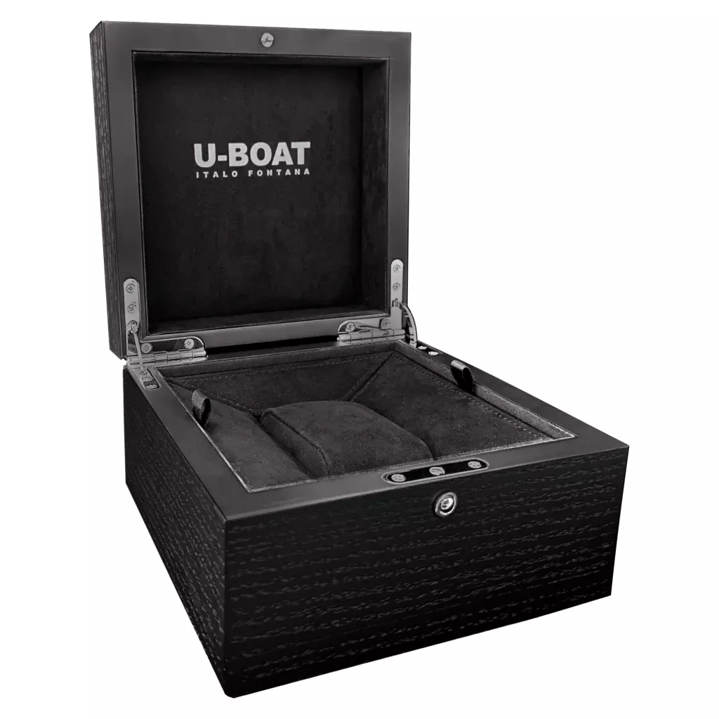 Caja Reloj U-Boat Vintaje Classico con caja acero y correa de piel 8890