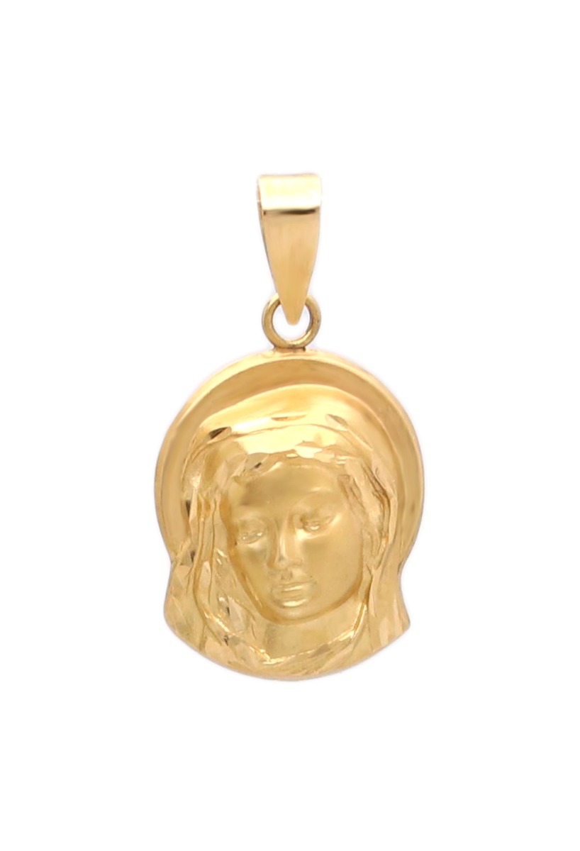 Medalla de oro 18 ktes Virgen niña 003_M8740