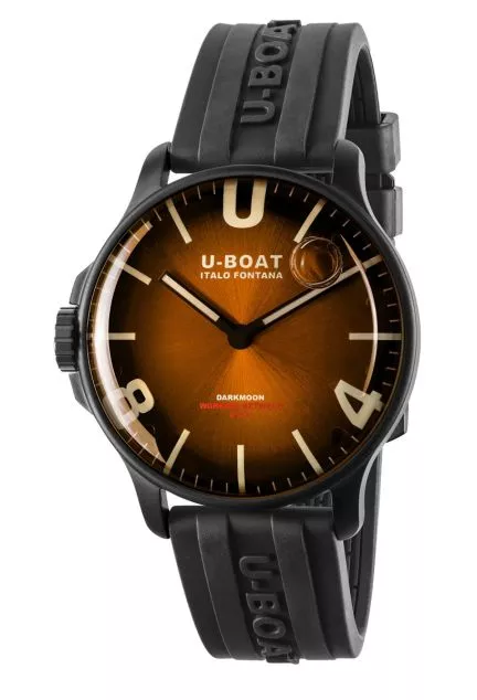 Reloj U-Boat DarkMoon Soleil con caja acero y correa de caucho 8699