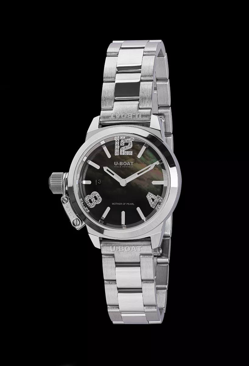 Reloj U-Boat Mujer caja en acero y esfera negra con circonitas 8899 fn