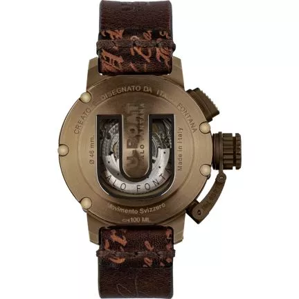 Reloj U-Boat Quimera con caja bronce y correa de piel 8527
