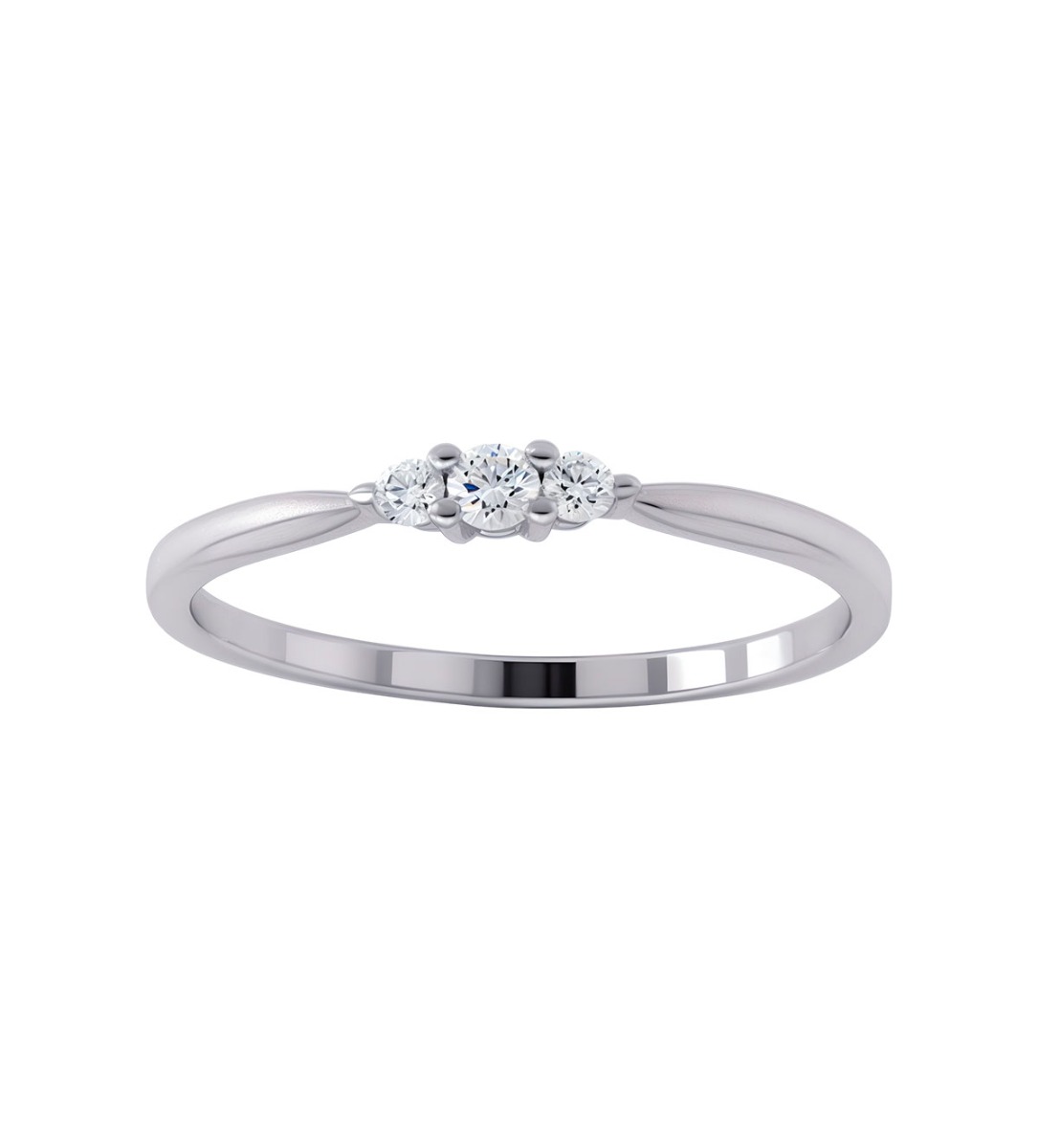 anillo compromiso tres diamantes foto frontal para web el rubi joyeros