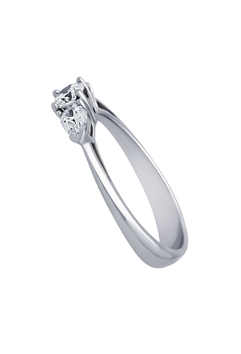 anillo oro blanco y diamantes topo fancy vista lateral para parrilla web