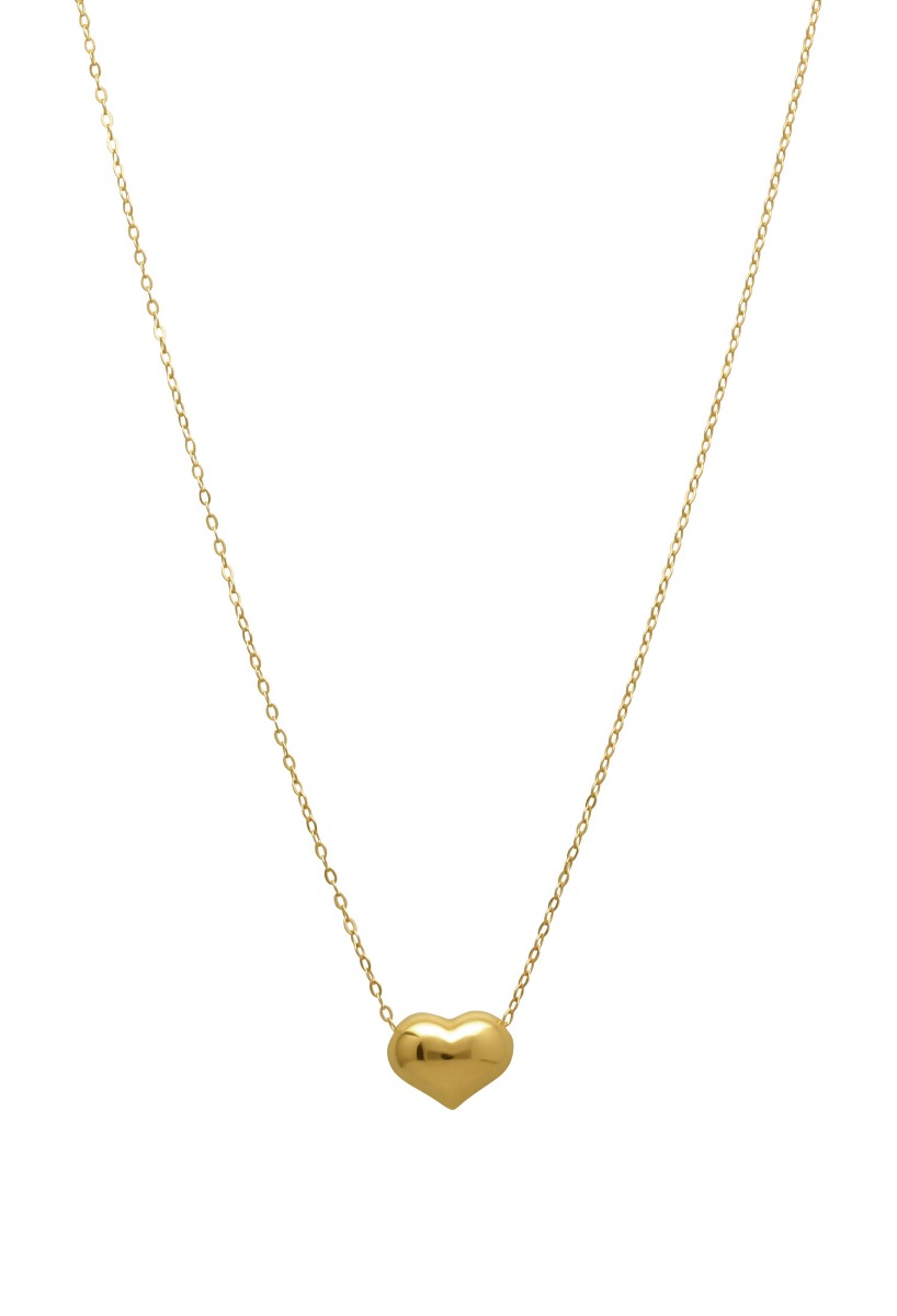 gargantilla de oro 18 ktes motivo corazon 3D foto principal para parrilla web el rubi joyeros
