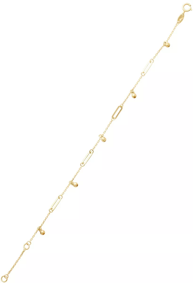 Pulsera oro amarillo 18 ktes 289_0157788PU pulsera oro amarillo 18 ktes con entrepiezas y fetiches foto extendida